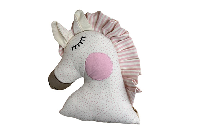 כרית סוס מעוצבת (ורוד)